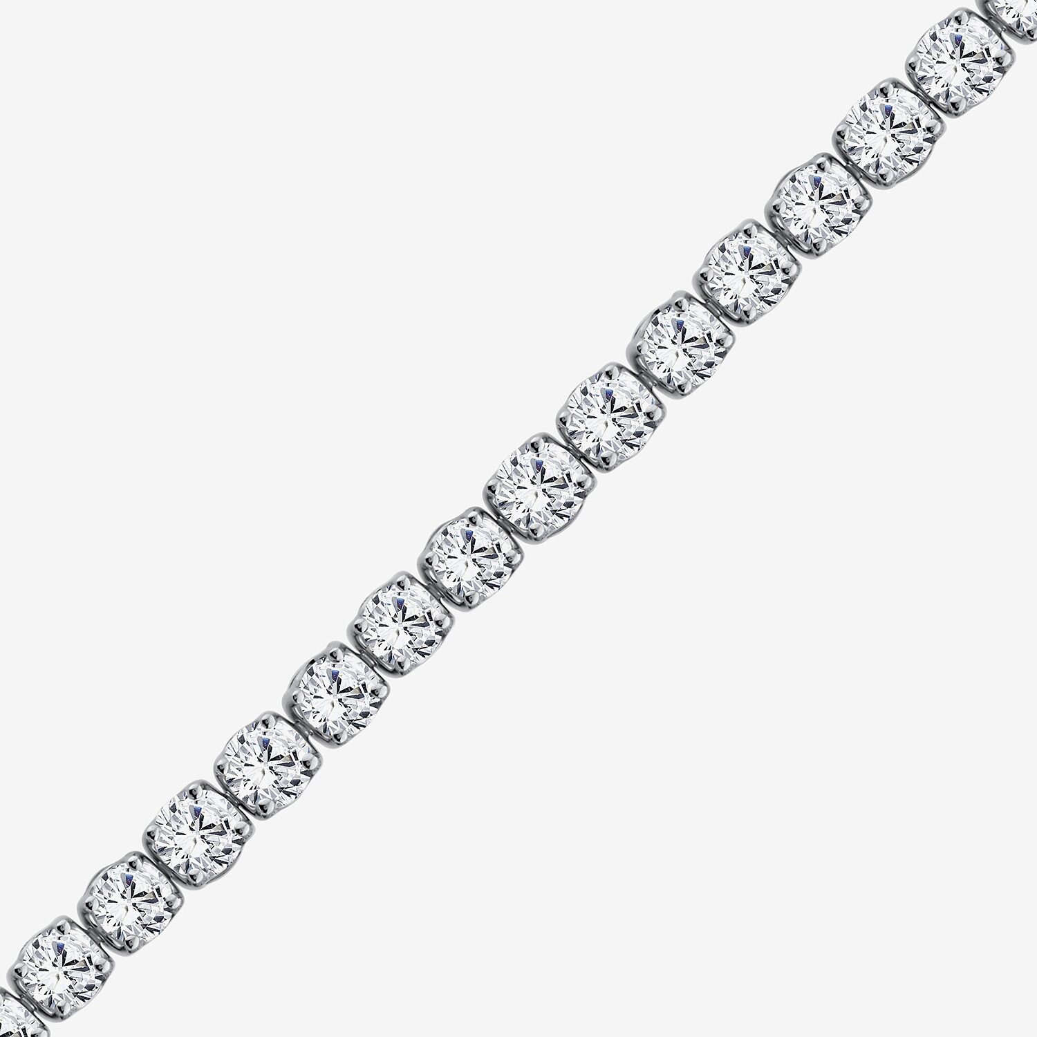 (F / Si2) Womens 8 1/2 Ct. T.W. Lab Grown White Diamond 14K Gold 7.25 Inch Tennis Bracelet