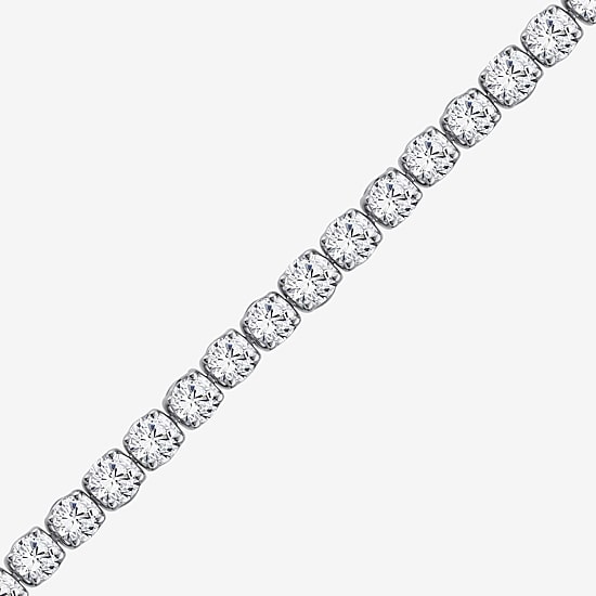 (F / Si2) Womens 8 1/2 Ct. T.W. Lab Grown White Diamond 14K Gold 7.25 Inch Tennis Bracelet