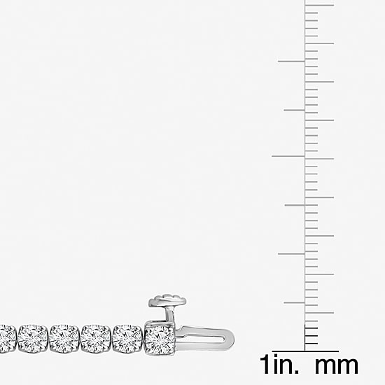 (F, Si2) Womens 2 1/8 Ct. T.W. Lab Grown White Diamond 10K Gold 7.25 Inch Tennis Bracelet