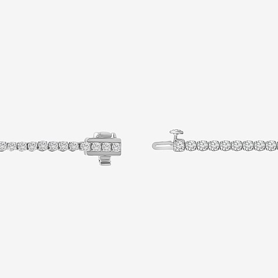 (F, Si2) Womens 1 7/8 CT. T.W. Lab Grown White Diamond 14K Gold 6 1/2 Inch Tennis Bracelet