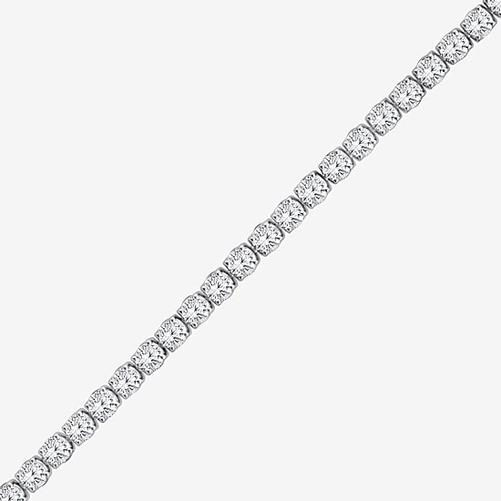 (F, Si2) Womens 4 3/8 Ct. T.W. Lab Grown White Diamond 10K Gold 8 Inch Tennis Bracelet
