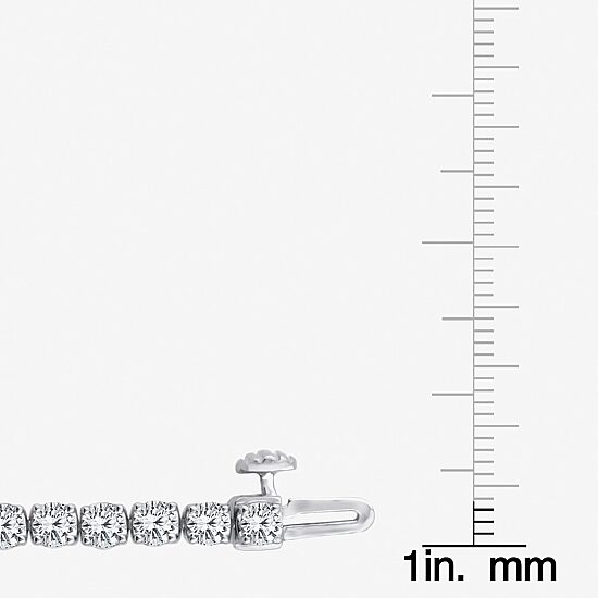 (F, Si2) Womens 4 5/8 Ct. T.W. Lab Grown White Diamond 10K Gold 6 1/2 Inch Tennis Bracelet