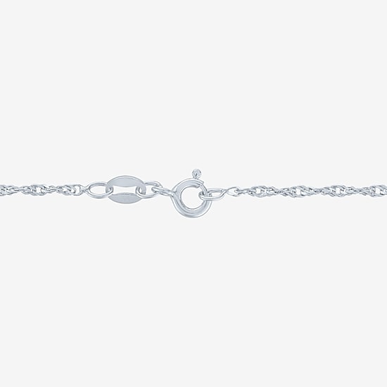 G-H/ Si1-Si2 Womens 2 CT. Lab Grown White Diamond Sterling Silver Round 18 Inch Pendant Necklace