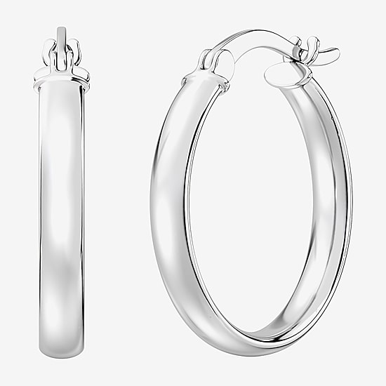 Yes, Please! Womens Lab Created White Sapphire Sterling Silver Round 3 Pair Earring Set