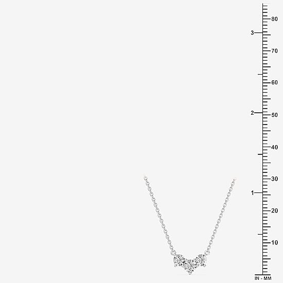 "Yes, Please! (Si1-Si2, G) Womens 1/4 CT. T.W. Lab Grown White Diamond Sterling Silver Round 18 Inch Pendant Necklace