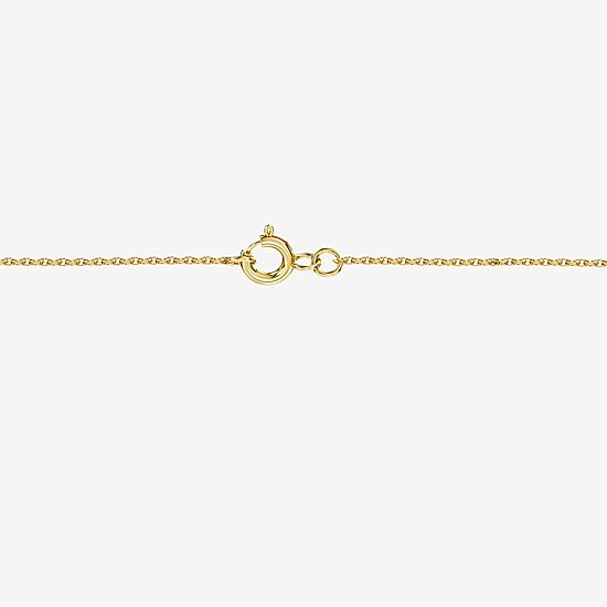 Yes, Please! (G, I2) Womens 1/10 CT. T.W. Lab Grown White Diamond 14K Gold Over Silver Cross 18 Inch Pendant Necklace