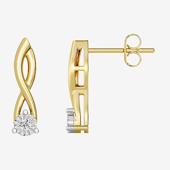 Yes, Please!, (G,I2) Womens 1/10 CT. T.W. Lab Grown White Diamond 14K Gold Over Silver 2-pc. Jewelry Set