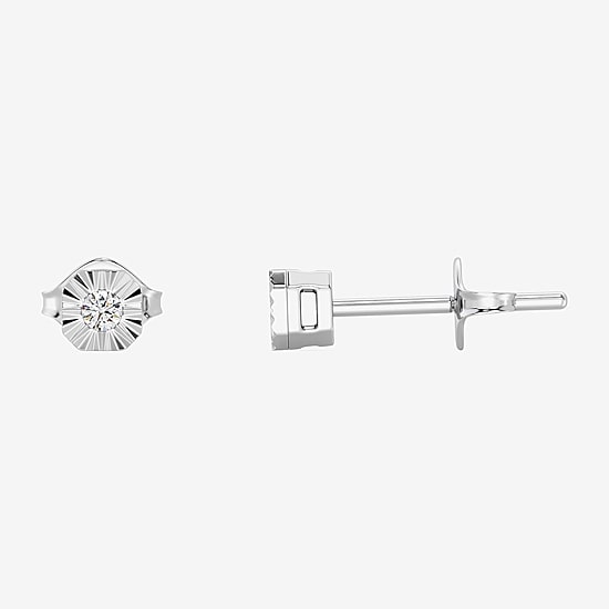 Yes, Please! (G, I2) Womens 1/10 CT. T.W. Lab Grown White Diamond Sterling Silver 2 Pair Earring Set