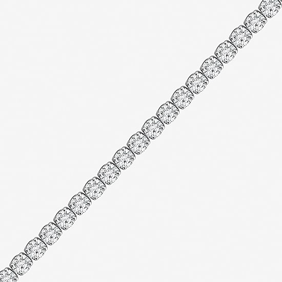 (F, Si2) Womens 1 7/8 CT. T.W. Lab Grown White Diamond Sterling Silver Round 6 1/2 Inch Tennis Bracelet