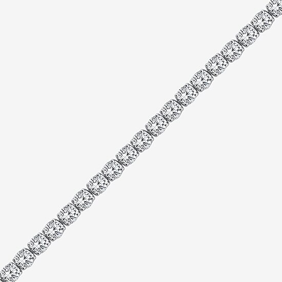 (F / Si2) Womens 4 5/8 Ct. T.W. Lab Grown White Diamond Sterling Silver 6 1/2 Inch Tennis Bracelet