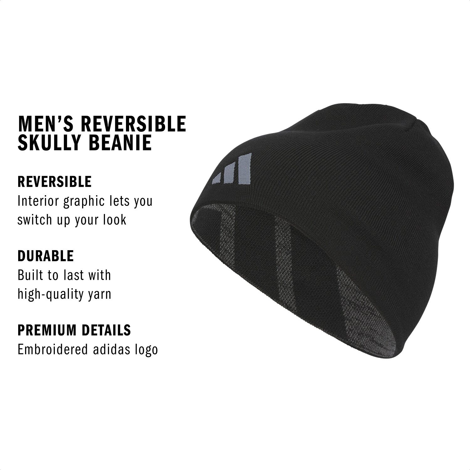 adidas Reversible Skully Mens Beanie