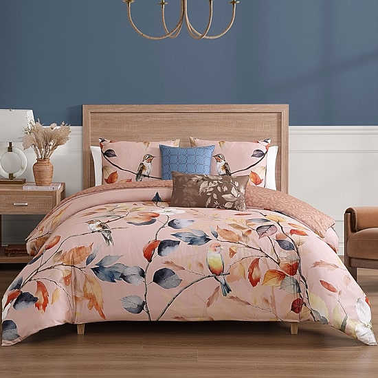 Bebejan Peachy Dogwood 5-pc. Midweight REVERSIBLE Comforter Set