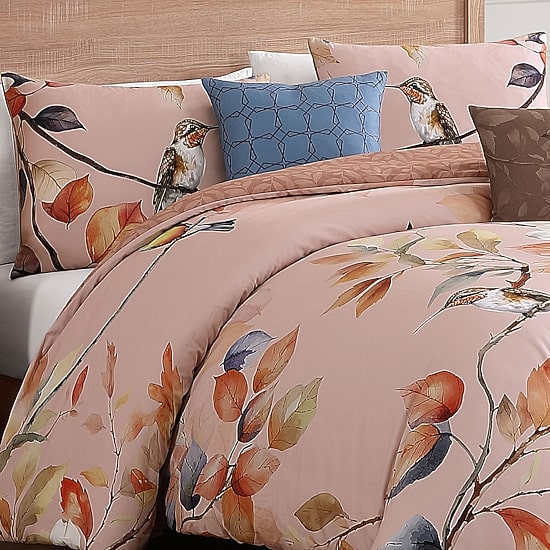 Bebejan Peachy Dogwood 5-pc. Midweight REVERSIBLE Comforter Set