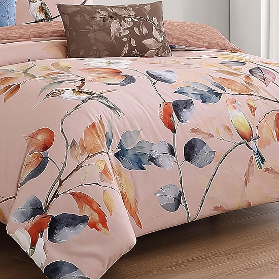 Bebejan Peachy Dogwood 5-pc. Midweight REVERSIBLE Comforter Set