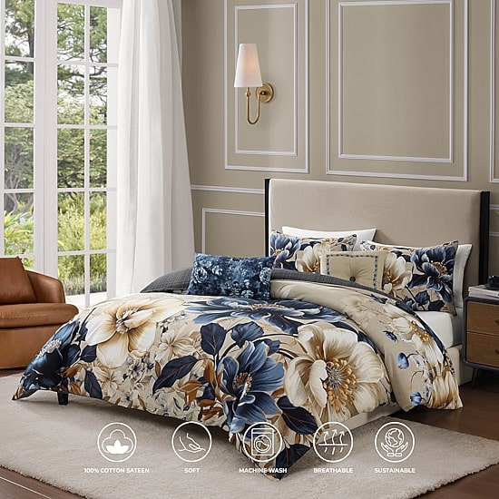 Bebejan English Manor 5-pc. Midweight REVERSIBLE Comforter Set
