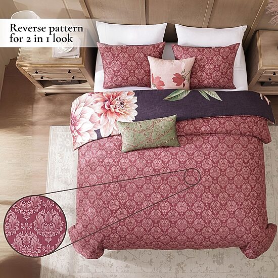 Bebejan Blush Serenade 5-pc. Reversible Comforter Set