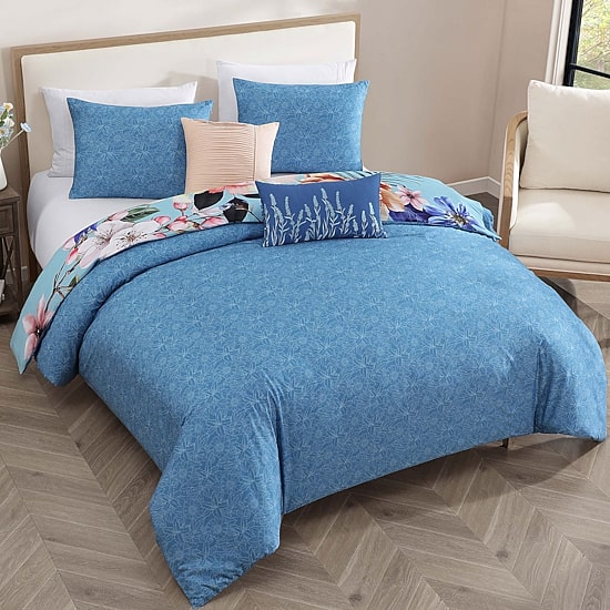 Bebejan Turquoise Reverie 5-pc. Reversible Comforter Set