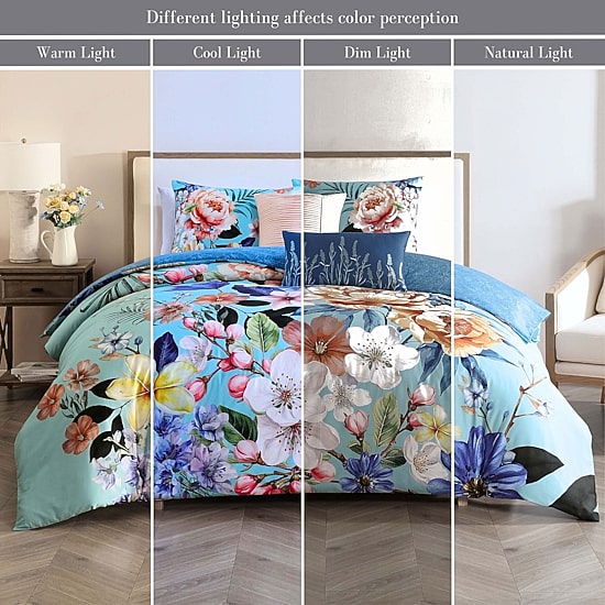 Bebejan Turquoise Reverie 5-pc. Reversible Comforter Set