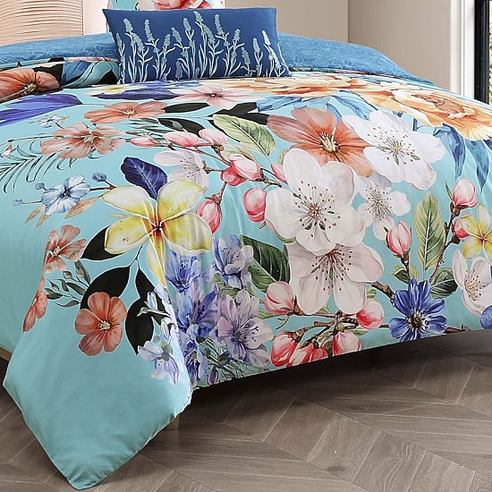 Bebejan Turquoise Reverie 5-pc. Reversible Comforter Set