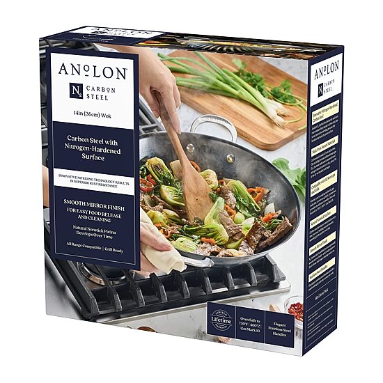 Anolon Nitride Carbon Steel 14" Wok