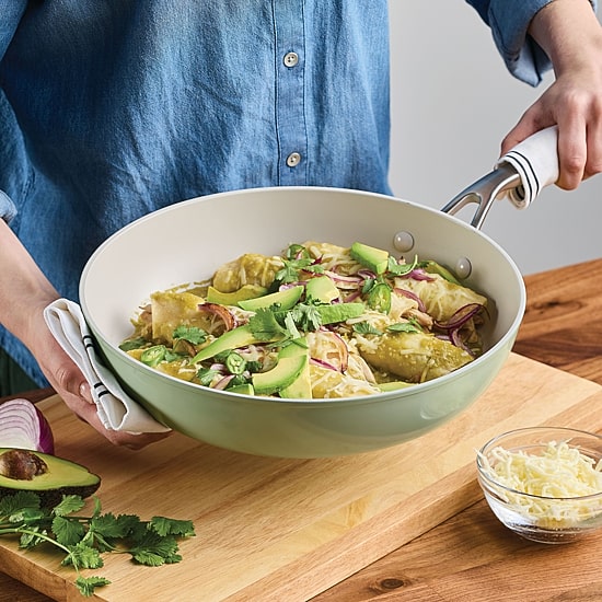 KitchenAid Hard Anodized 12.25" Covered Frying Pan