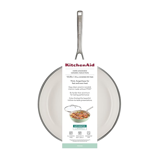 KitchenAid Hard Anodized 12.25" Covered Frying Pan