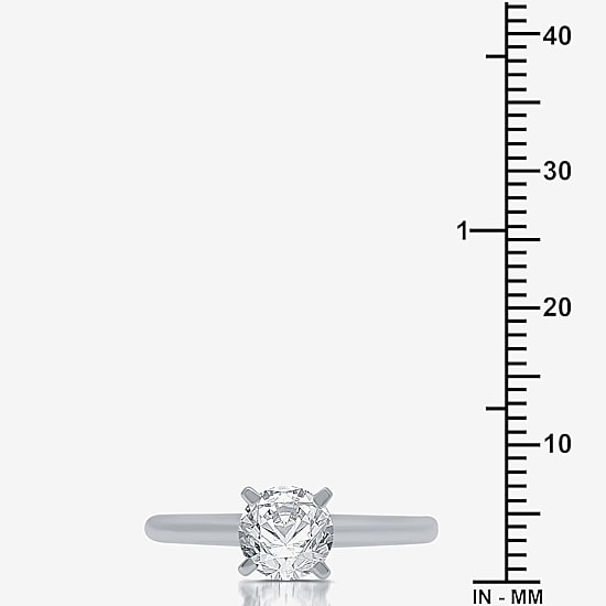 Classic Collection 1 CT. Natural Diamond Round Solitaire Engagement Ring in 10K Gold