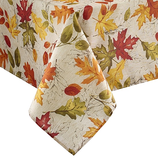 Threadmade Autumn Leaves 52x70 Tablecloth
