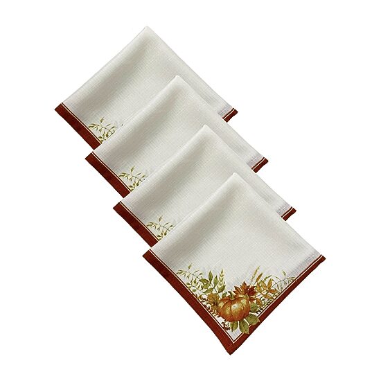 Threadmade Autumn Grove Set Of 4-pc. Napkins