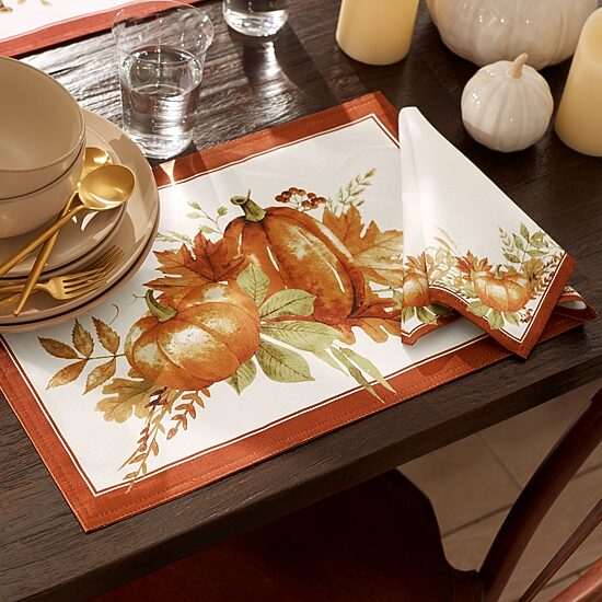 Threadmade Autumn Grove Set Of 4-pc. Napkins
