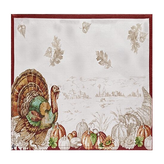 Threadmade Holiday Turkey Set 4-pc. Placemat