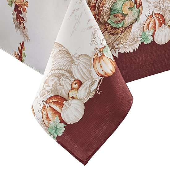 Threadmade Holiday Turkey 60x84 Tablecloth
