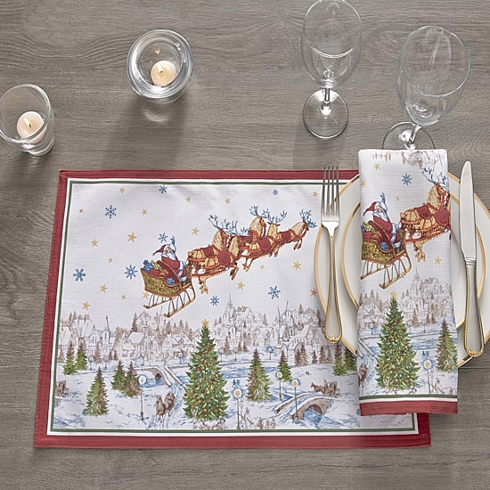 Elrene Home Fashions S Slde Set 4-pc. Placemat