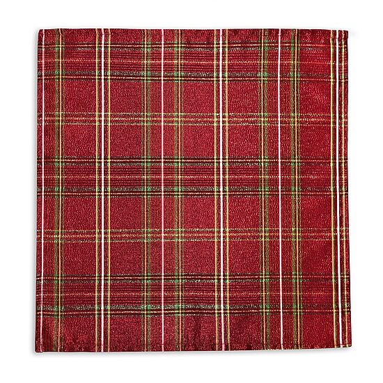Elrene Home Fashions Shimmering Plaid Set 4-pc. Napkins