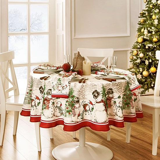 Threadmade Snmn Wntrld 70x70 Tablecloth