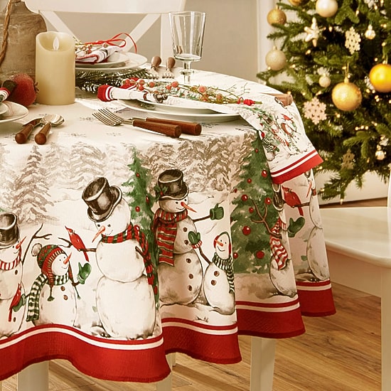 Threadmade Snmn Wntrld 70x70 Tablecloth