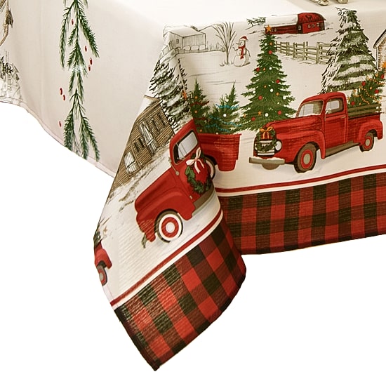 Threadmade Vintage Christmas 60x84 Tablecloth