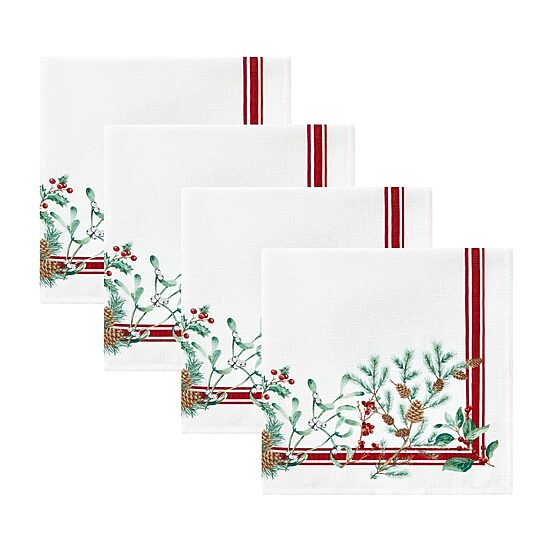  Threadmade Winter Berry 4-pc. Napkins