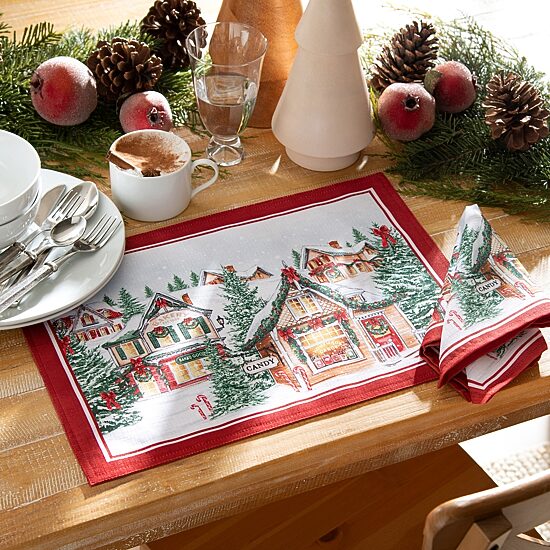 Threadmade Stybk Christmas Set 4-pc. Placemat