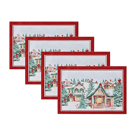 Threadmade Stybk Christmas Set 4-pc. Placemat