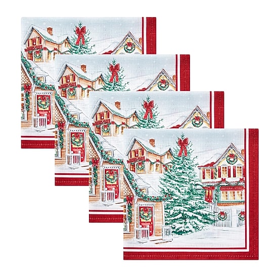 Threadmade Stybk Christmas Set 4-pc. Napkins