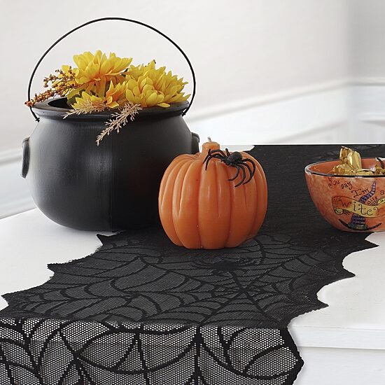 Threadmade Crawling Halloween Table Runner