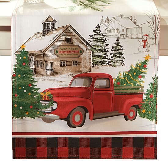 Threadmade Vintage Christmas Table Runner