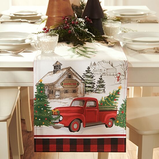 Threadmade Vintage Christmas Table Runner