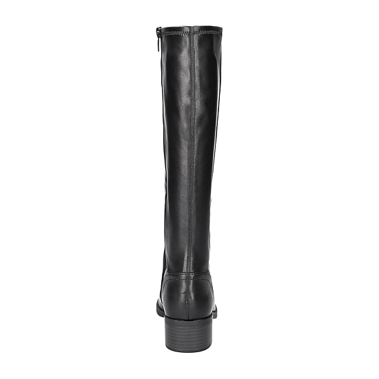 Easy Street Womens Tucker Plus Extra Wide Calf Stacked Heel Riding Boots