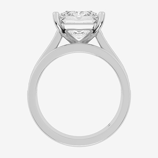 (G-H / Vs2-Si1) Womens 6 CT. T.W. Lab Grown White Diamond 14K Gold Side Stone Bridal Set