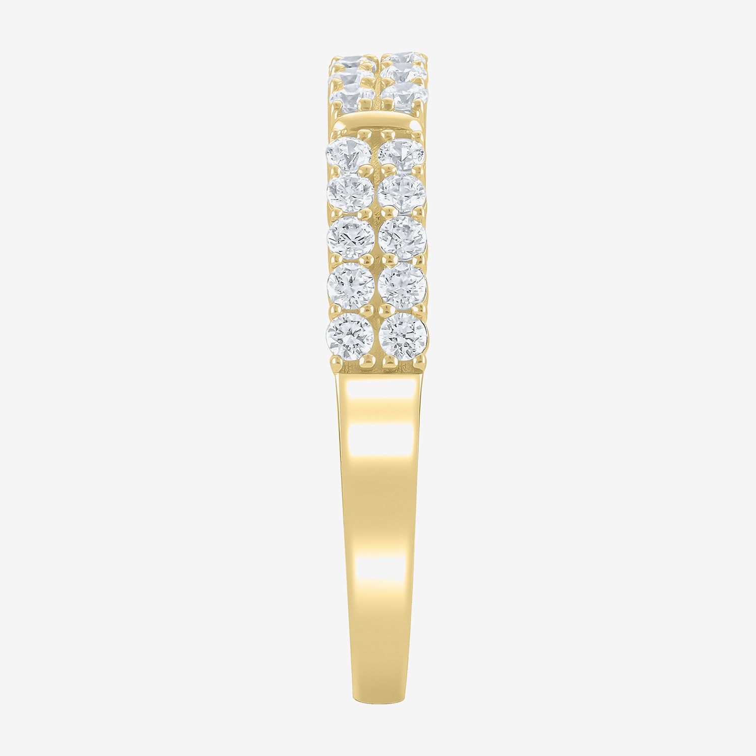Womens 1/2 CT. T.W. Natural White Diamond 14K Gold Anniversary Wedding Band