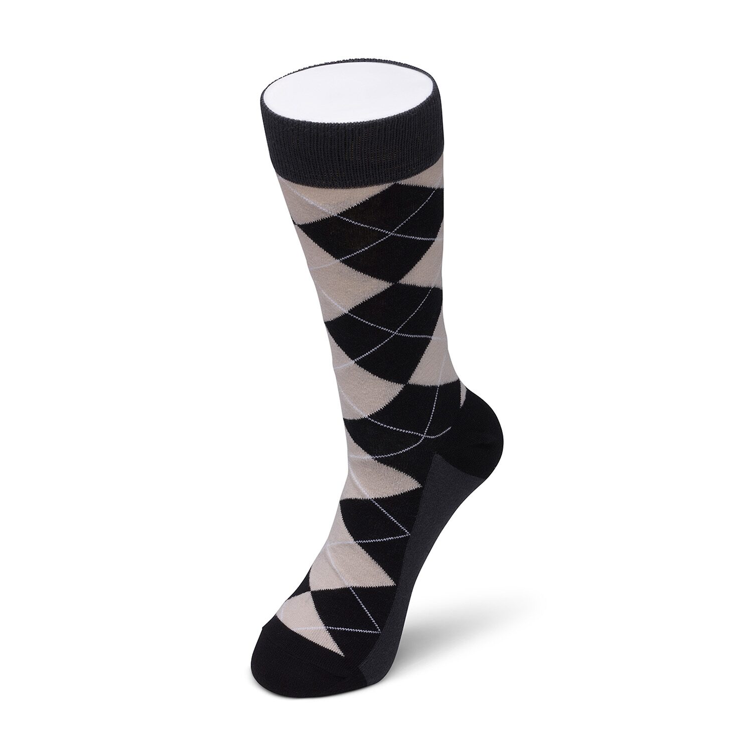 Happy Socks LITE Argyle Mens 1 Pair Crew Socks