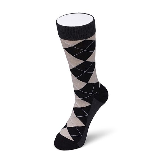 Happy Socks LITE Argyle Mens 1 Pair Crew Socks
