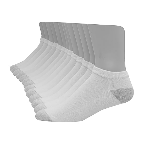 Hanes Ultimate Mens Multi-Pack 12 Pair Big and Tall Low Cut Socks